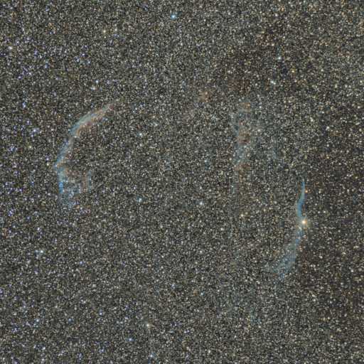 Photograph of Cygnus Loop The 'Veil Nebula'